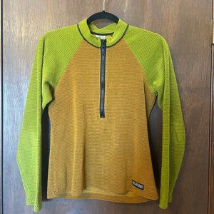 Melanzana Micro Grid Crew Zip Women's Small